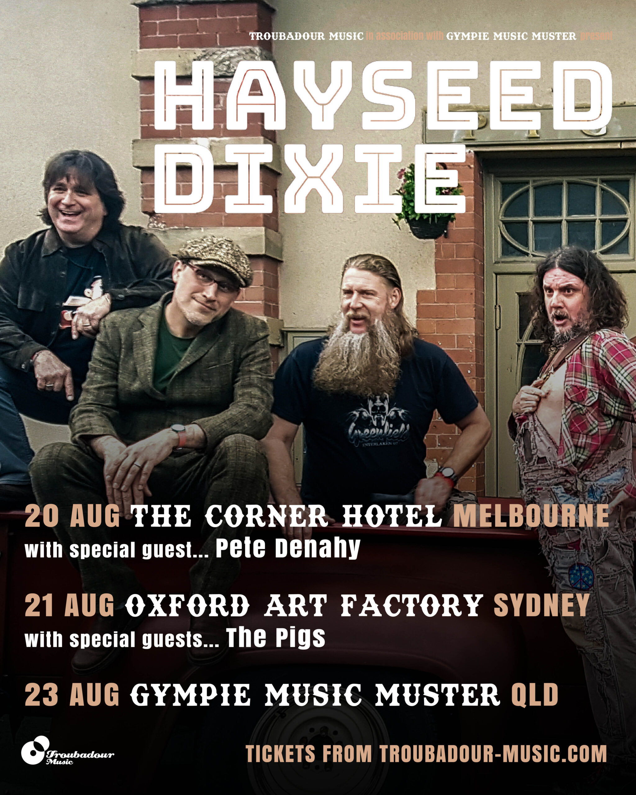 Hayseed Dixie support in Sydney!! - The Pigs